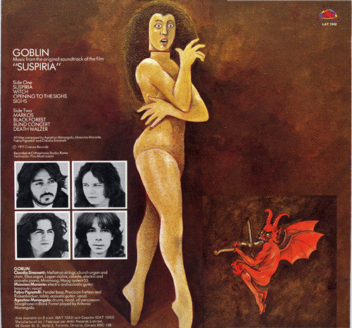 Goblin : Suspiria (Music From The Original Soundtrack Of The Film) (LP, Album)