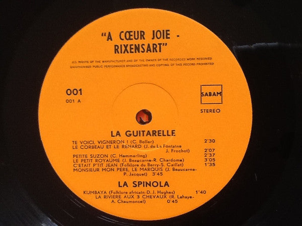 La Guitarelle, L'Epinette, La Spinola : Rixensart (LP, Album)