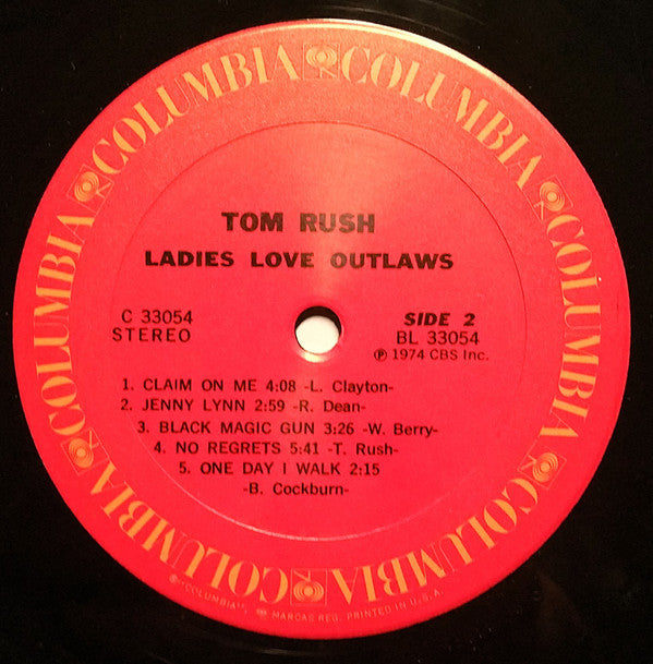 Tom Rush : Ladies Love Outlaws (LP, Album)