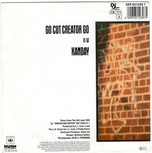 L.L.Cool J* : Go Cut Creator Go (7", Single)
