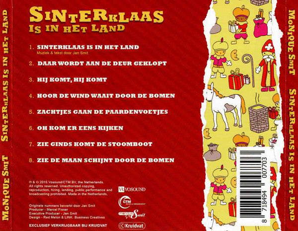 Monique Smit : Sinterklaas Is In Het Land (CD, EP)