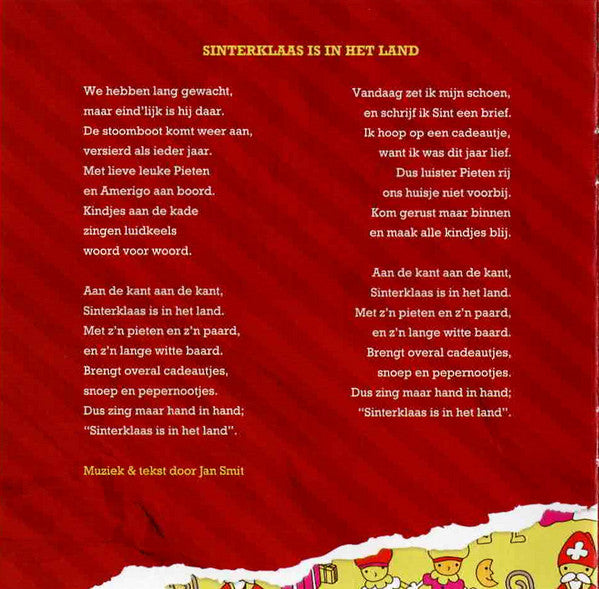 Monique Smit : Sinterklaas Is In Het Land (CD, EP)