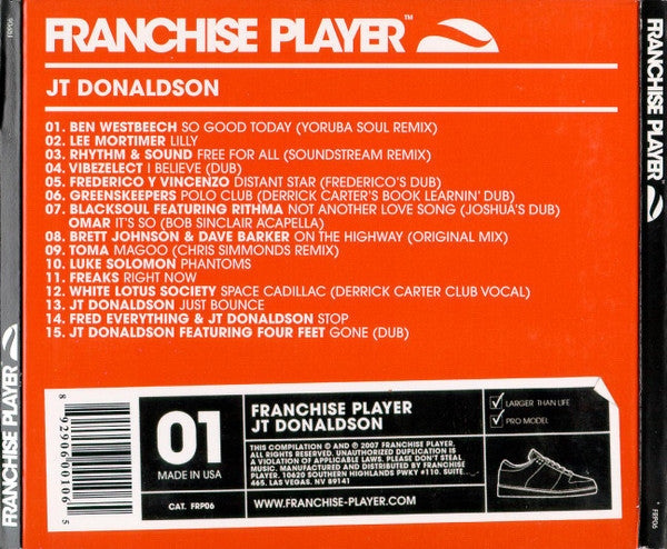 J.T. Donaldson : Franchise Player 01 (CD, Comp, Mixed)