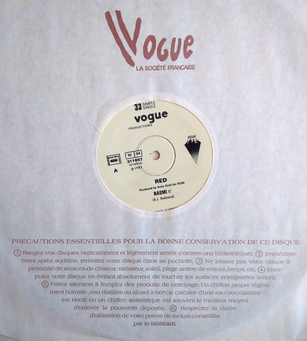 Red (3) : Naomi (12", Single)