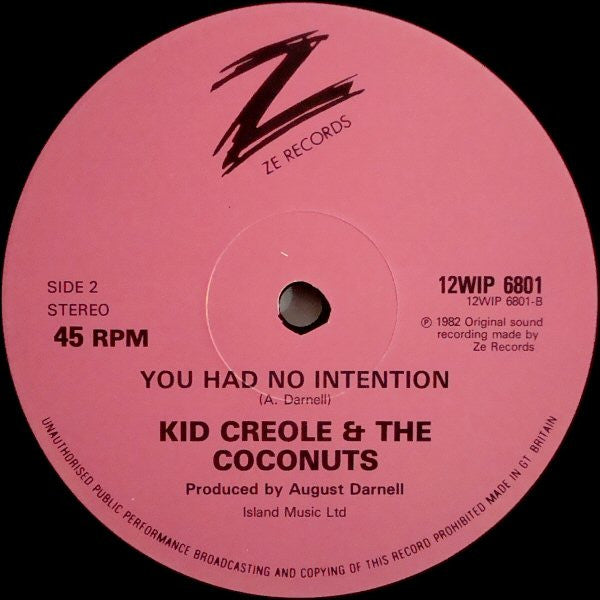 Kid Creole & The Coconuts* : Annie, I'm Not Your Daddy (12")