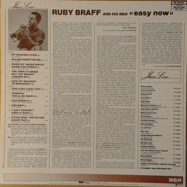 Ruby Braff : Easy Now (LP, RE, MPO)