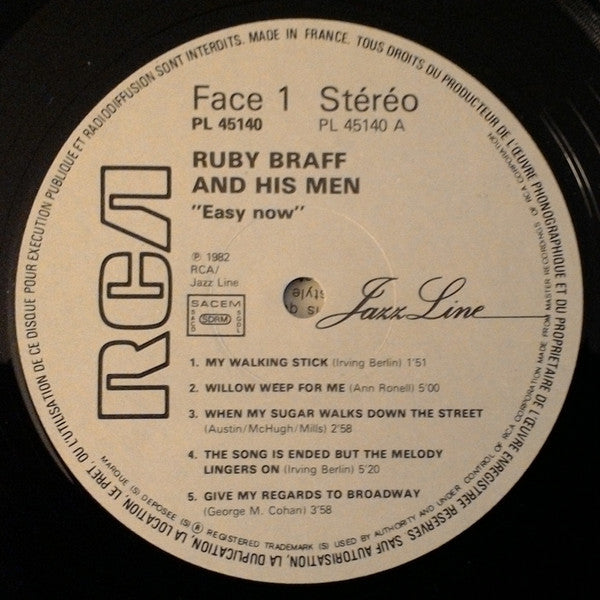 Ruby Braff : Easy Now (LP, RE, MPO)