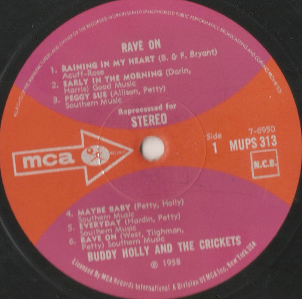 Buddy Holly : Rave On (LP, Comp)