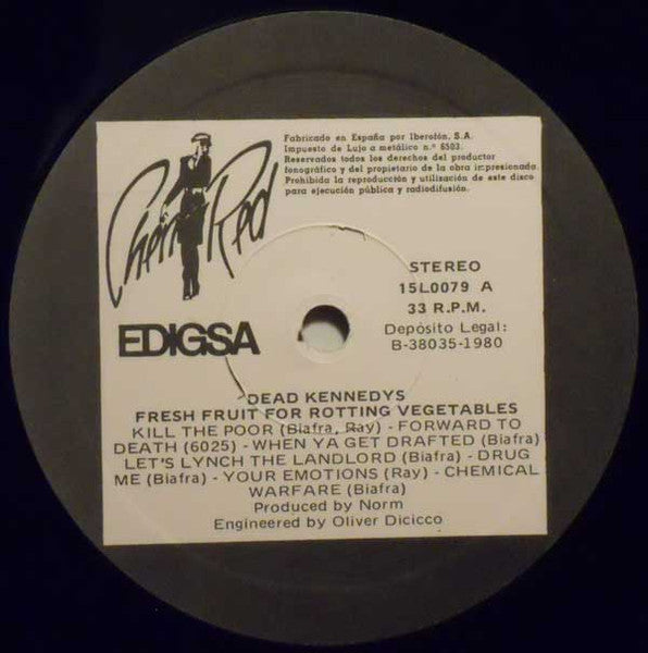 Dead Kennedys : Fresh Fruit For Rotting Vegetables (LP, Album)