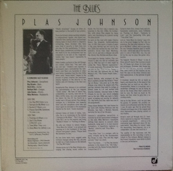 Plas Johnson : The Blues (LP, Album, RE)