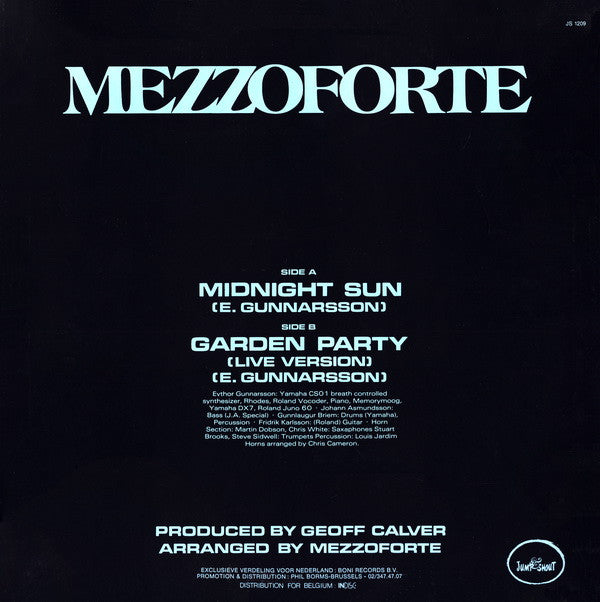 Mezzoforte : Midnight Sun (Special Mix) (12")
