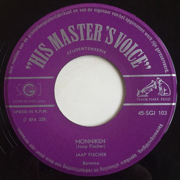 Jaap Fischer : Monniken (7", Single,  )