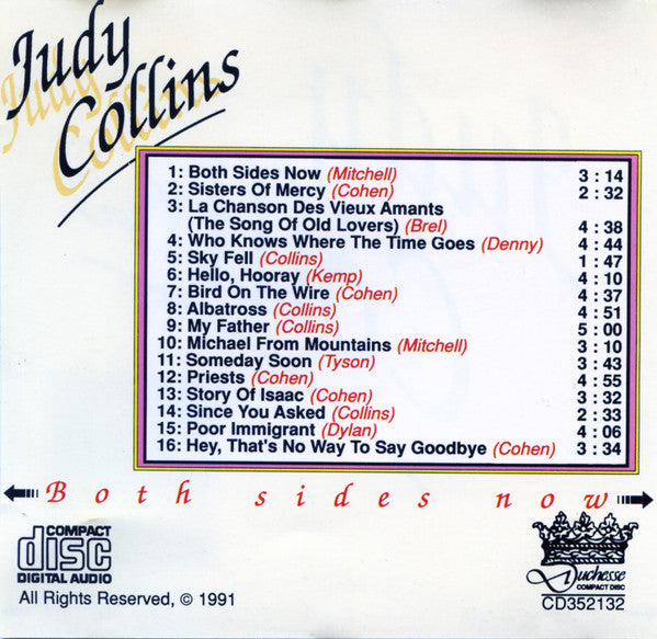 Judy Collins : Both Sides Now (CD, Comp)