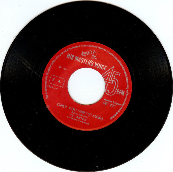 Rey Anton : Only You (And You Alone) / I'm Yours (7", Single)