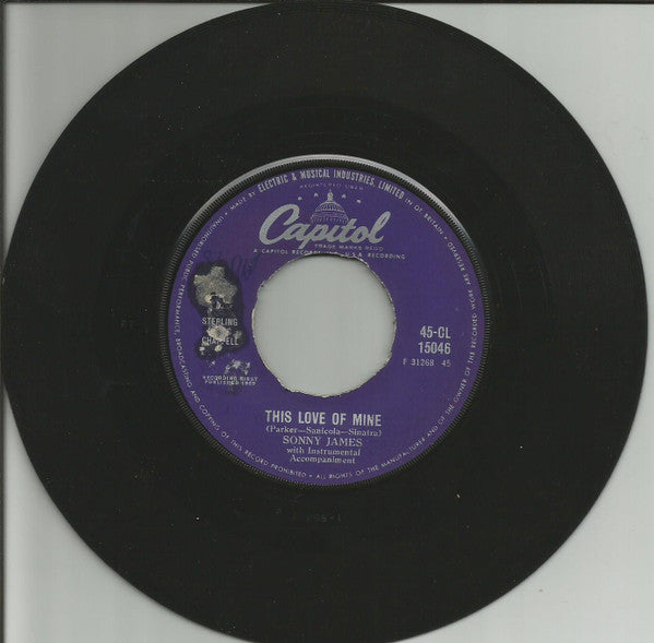 Sonny James : This Love Of Mine / Pure Love (7", Single, Pus)
