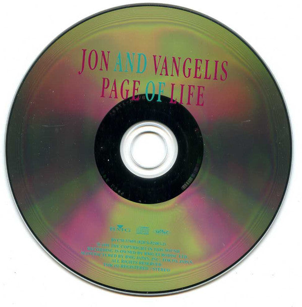 Jon & Vangelis : Page Of Life (CD, Album, RE, RM)