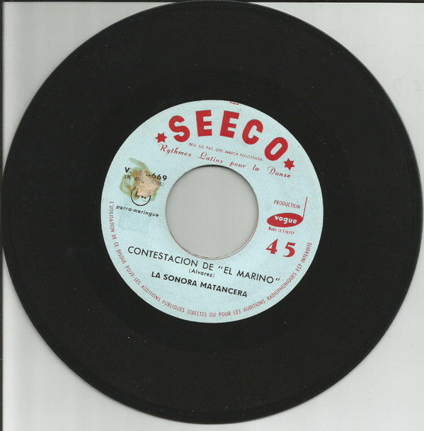 Cortijo Y Su Combo Vs. La Sonora Matancera : El Satelite / Contestacion De "El Marino" (7", Single)
