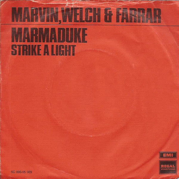 Marvin, Welch & Farrar : Marmaduke (7", Single, Ora)