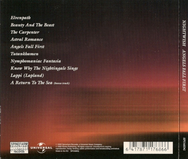 Nightwish : Angels Fall First (CD, Album, RE, RM, Dig)