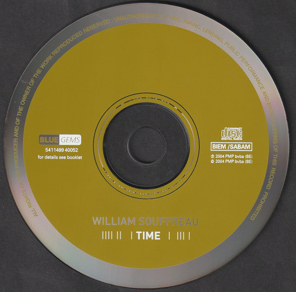 William Souffreau : Time (CD, Album)