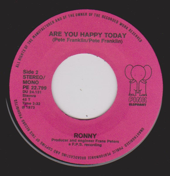 Ronny Lu : I'm Gonna Knock On Your Door (7", Single)