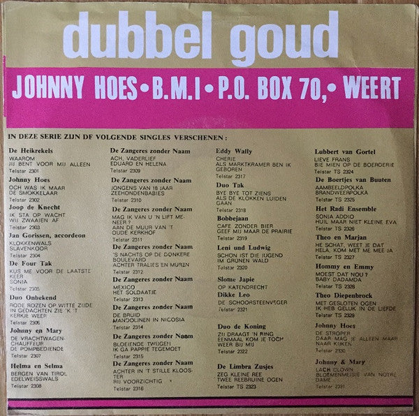 Zangeres Zonder Naam : In Hamburg / Kom Matroos (7", Single)