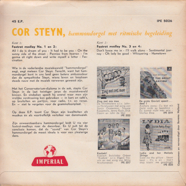 Cor Steyn : Meneer Cor Steyn (7", EP)
