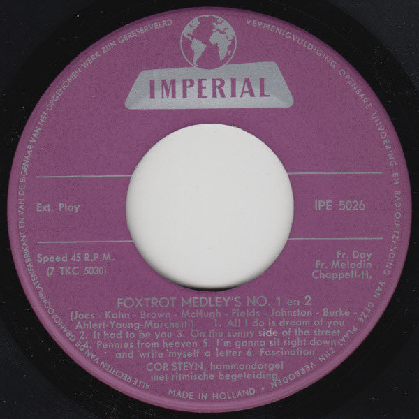 Cor Steyn : Meneer Cor Steyn (7", EP)