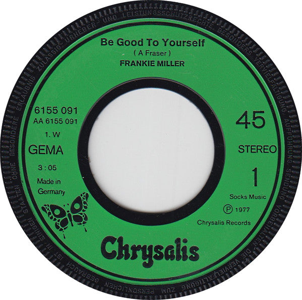 Frankie Miller : Be Good To Yourself (7", Single)
