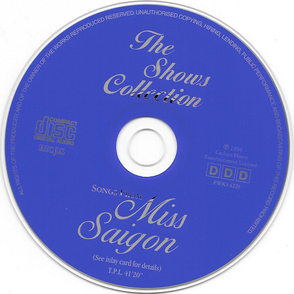 Kim Criswell & Carl Wayne : Songs From Miss Saigon (CD, Album)