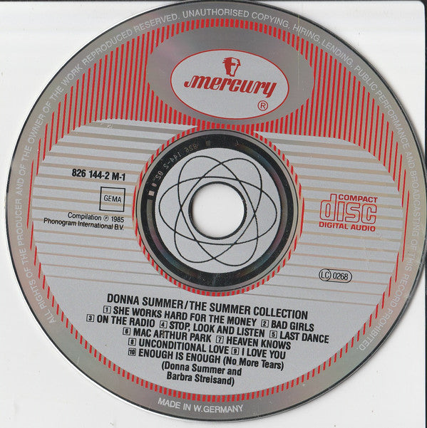 Donna Summer : The Summer Collection (Greatest Hits) (CD, Comp)