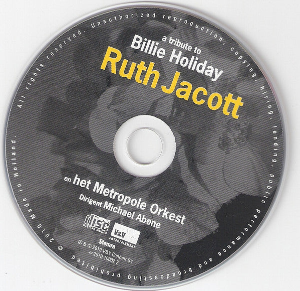 Ruth Jacott En Metropole Orchestra : A Tribute To Billie Holiday (CD, Album)