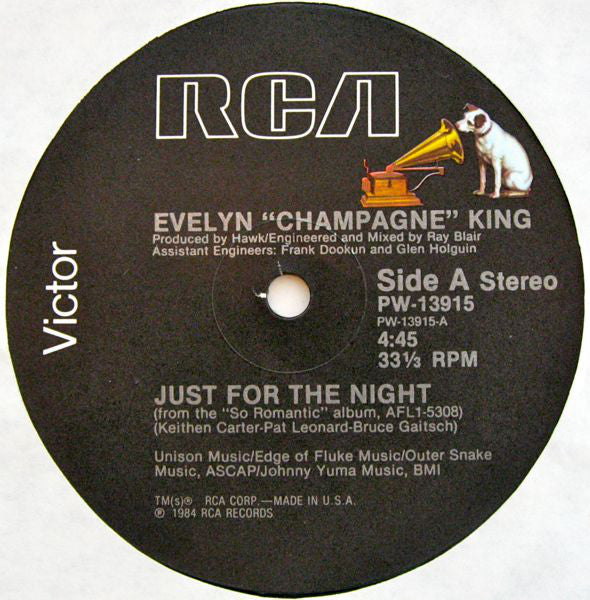 Evelyn "Champagne" King* : Just For The Night (12")