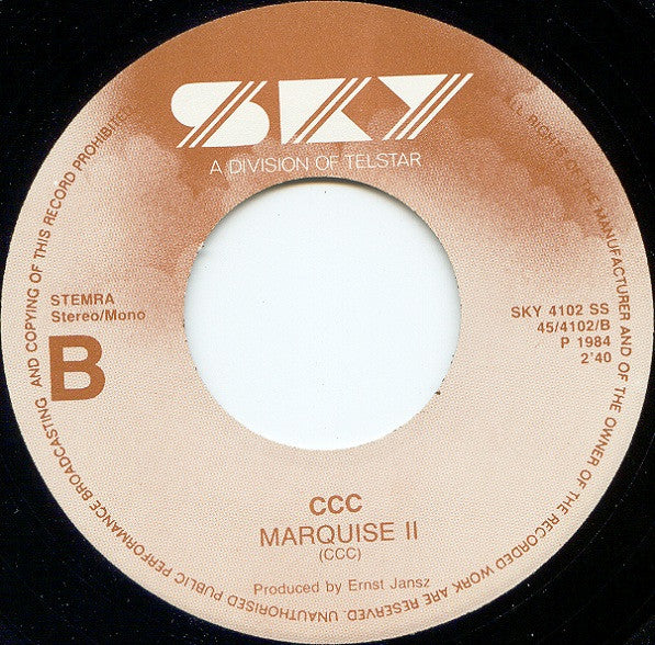 C.C.C. Inc. : Colinda (7", Single)