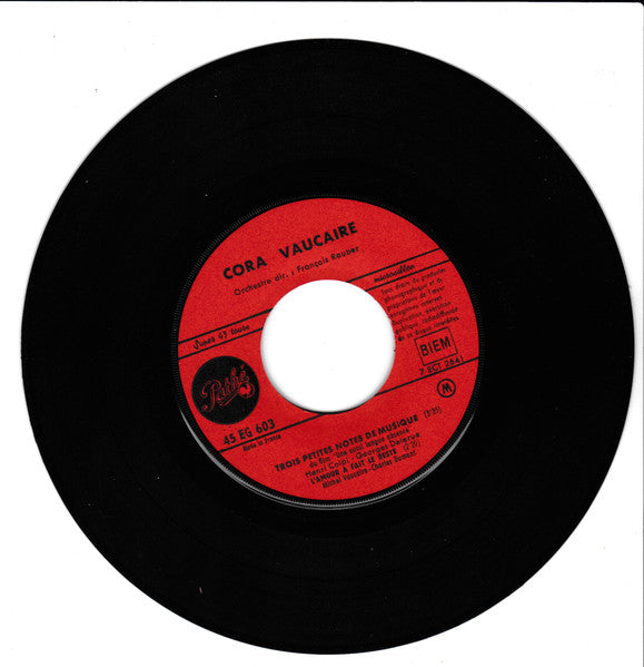 Cora Vaucaire : Trois Petites Notes De Musique (7", EP)