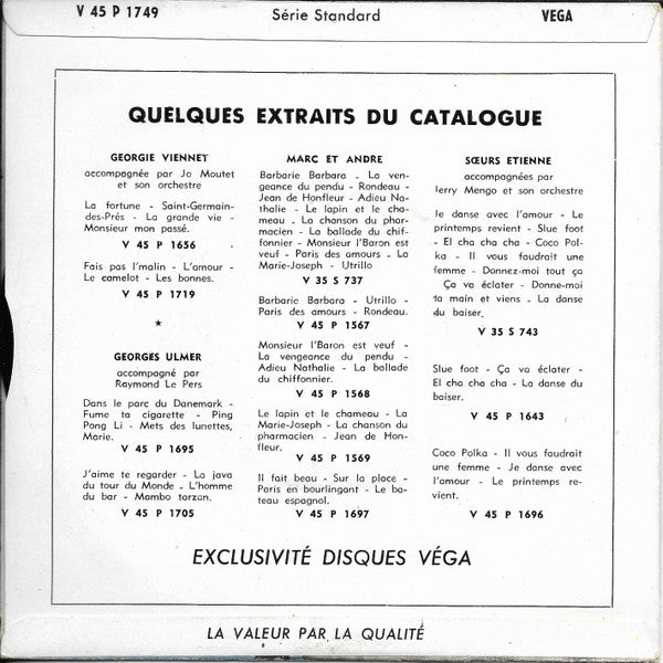 Michelle Verneuil : Que Sera Sera (7", Mono)