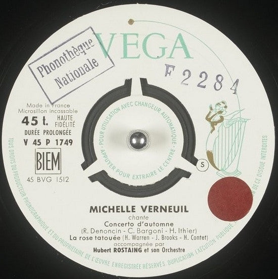 Michelle Verneuil : Que Sera Sera (7", Mono)