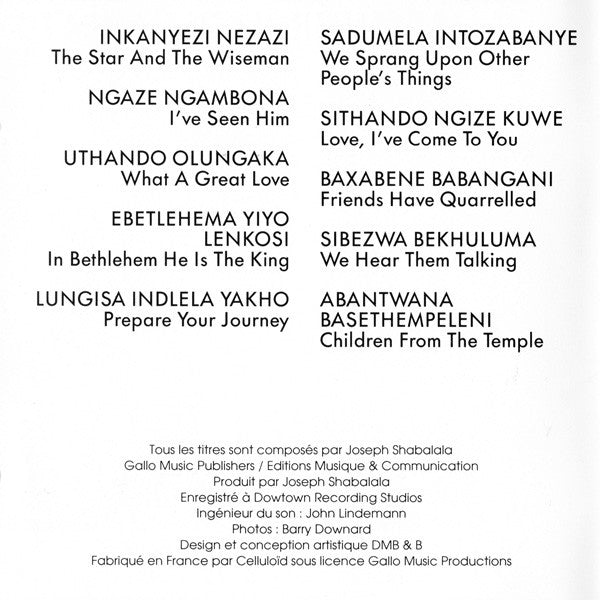 Ladysmith Black Mambazo : Inkanyezi Nezazi - The Star And The Wiseman (CD, Album)