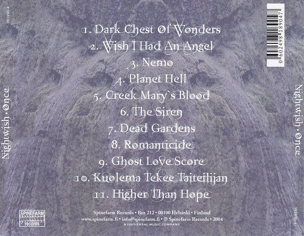 Nightwish : Once (CD, Album, RP)