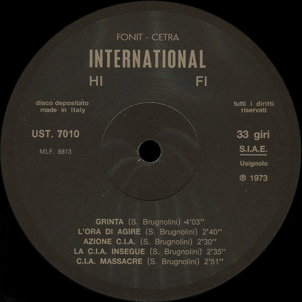 Sandro Brugnolini, Giorgio Carnini : UST 7010 - Beat Drammatico Underground Pop Elettronico (LP, RE + CD, RE)