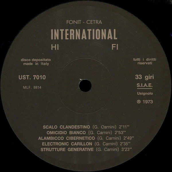 Sandro Brugnolini, Giorgio Carnini : UST 7010 - Beat Drammatico Underground Pop Elettronico (LP, RE + CD, RE)