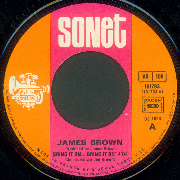 James Brown : Bring It On... Bring It On (7", Single)