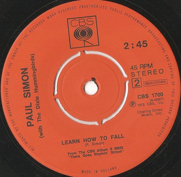 Paul Simon With The Dixie Hummingbirds : Loves Me Like A Rock (7", Single, Kno)