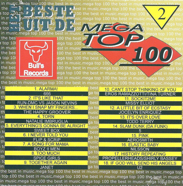 Various : Het Beste Uit De Enige Echte Mega Top 100 Van 1998 - 2 Februari (CD, Comp, Unofficial)