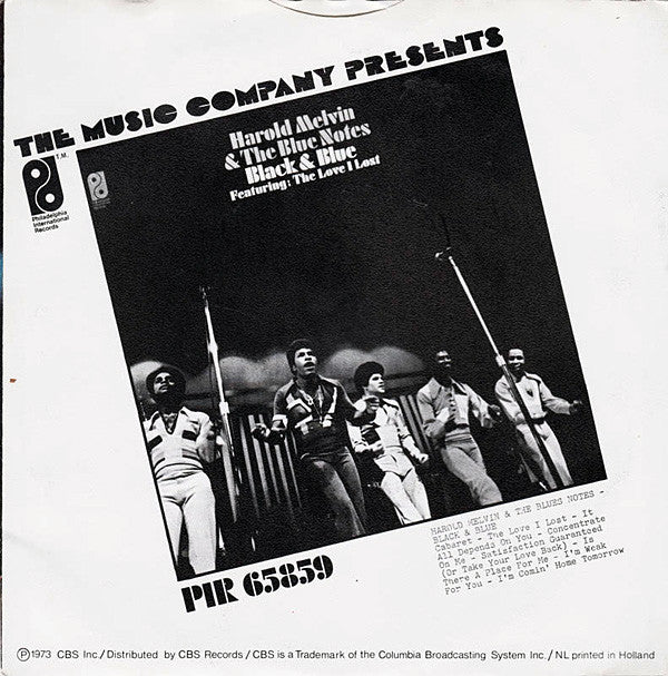 Harold Melvin & The Blue Notes* : The Love I Lost (Part 1 & 2) (7", Single)