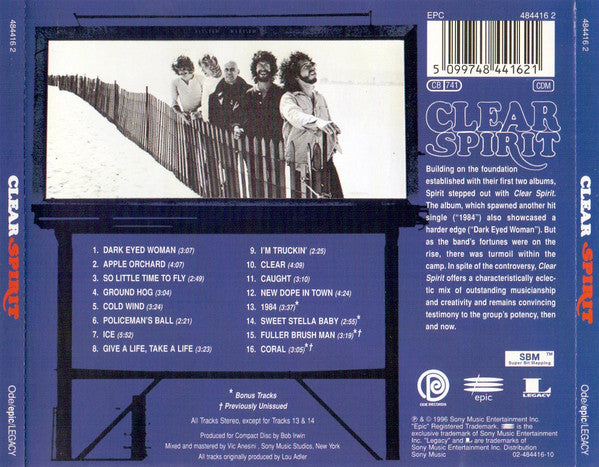 Spirit (8) : Clear (CD, Album, RE, RM)
