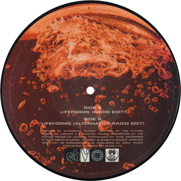 The Future Sound Of London Featuring Vocals By Elizabeth Fraser : Lifeforms (7", Single, Pic)
