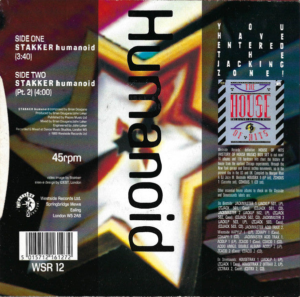 Humanoid : Stakker Humanoid (7", Single)