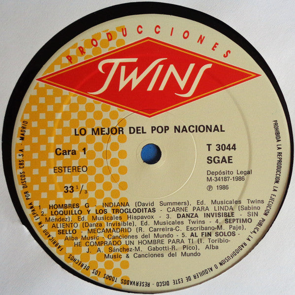 Various : Lo Mejor Del Pop Nacional (LP, Comp)