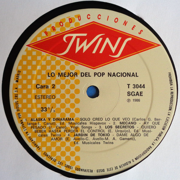 Various : Lo Mejor Del Pop Nacional (LP, Comp)
